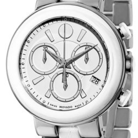Movado White / Silver Cerena Chronograph Watch - Picture 1 of 6